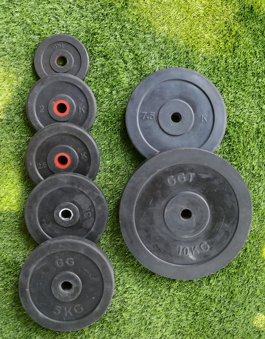 RUBBER plates (free weights)