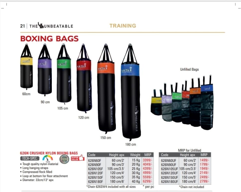 Boxing punching kit bag
